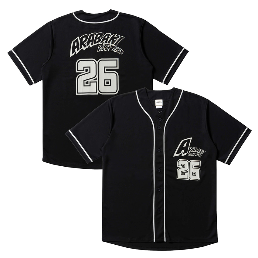 ARABAKI ROCK FEST.26×GAN-BAN　ベースボールシャツ