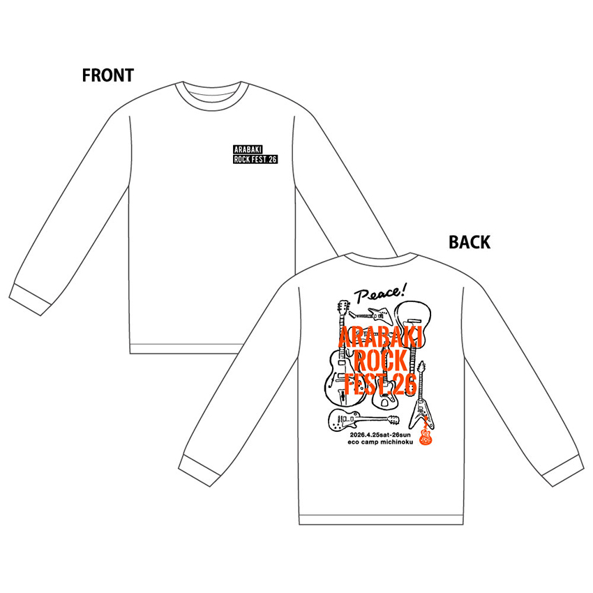 ロングスリーブTシャツ〈ホワイト〉(XL)