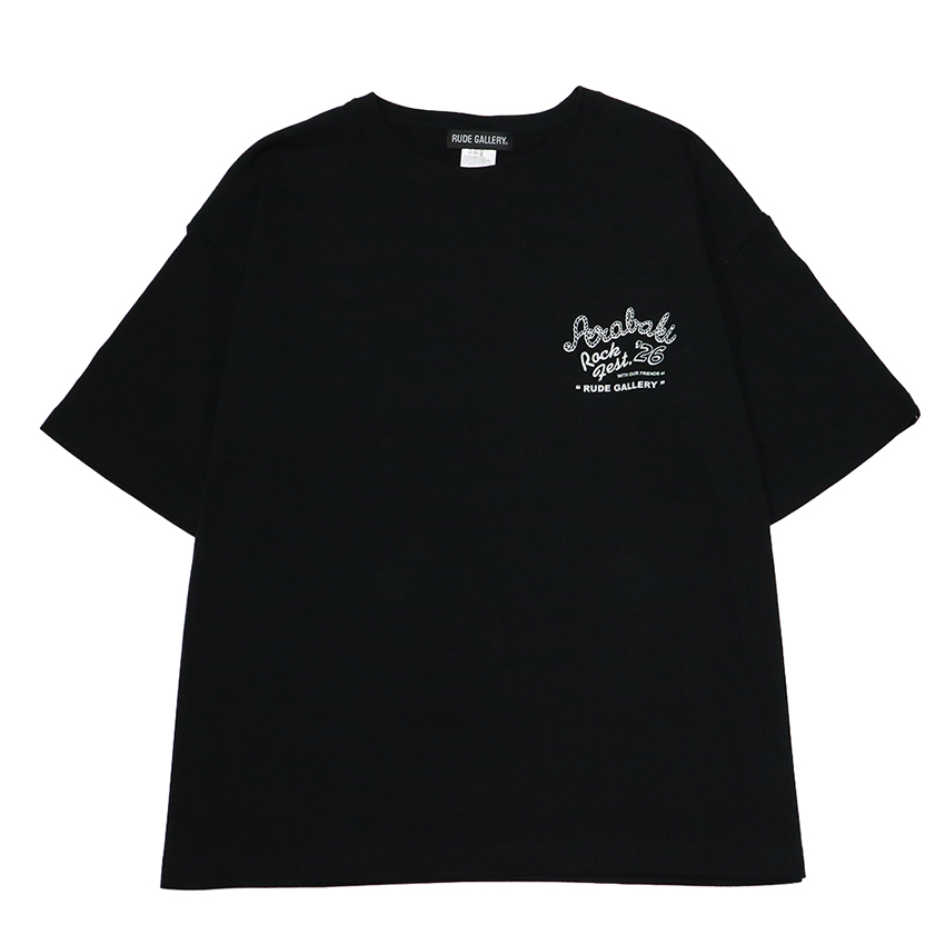 【ARABAKI×RUDE GALLERY】 Tシャツ（ブラック・ホワイト）