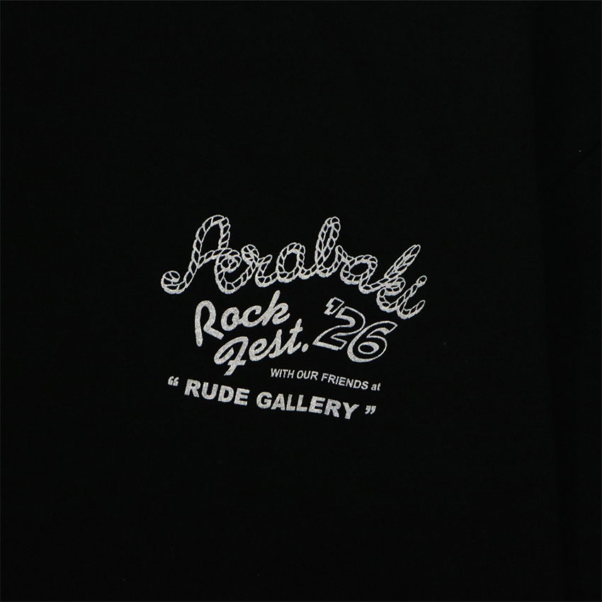 【ARABAKI×RUDE GALLERY】 Tシャツ（ブラック・ホワイト）