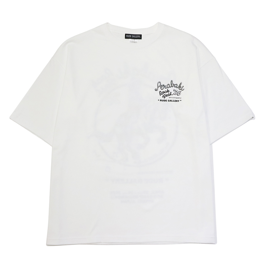 【ARABAKI×RUDE GALLERY】 Tシャツ（ブラック・ホワイト）