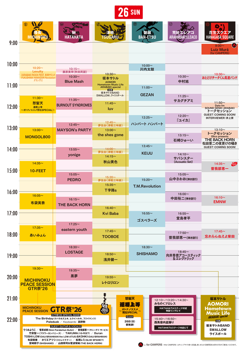 タイムテーブル